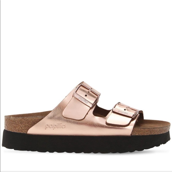BIRKENSTOCK PAPILLIO LEATHER AZ Copper Platform 39 - Picture 6 of 10